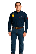 Load image into Gallery viewer, Proactive FR Solid Work Shirt -NAVY