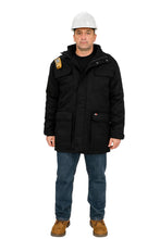 Load image into Gallery viewer, Proactive FR Flame Resistant Water Repellent Insulated Parka Jacket -BLACK