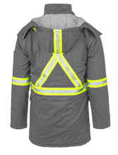Load image into Gallery viewer, Proactive FR Flame Resistant Hi Visability Insulated Parka Jacket -GRAY