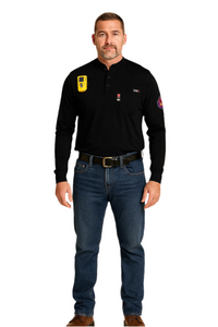 Proactive FR Pullover Henley Shirt -BLACK