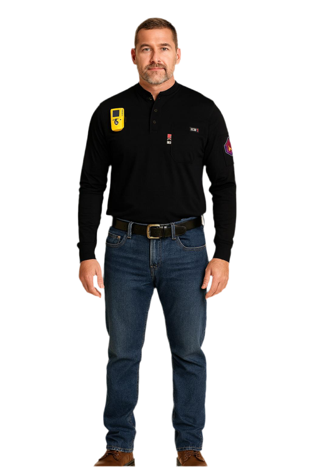 Proactive FR Pullover Henley Shirt -BLACK