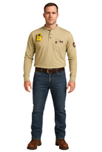 Load image into Gallery viewer, Proactive FR Pullover Henley Shirt -KHAKI
