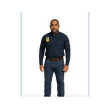 Load image into Gallery viewer, Proactive FR Pullover Henley Shirt -NAVY
