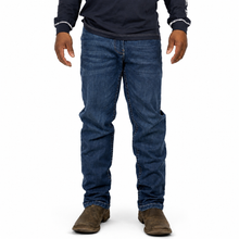 Load image into Gallery viewer, Men’s FR Relaxed Bootcut Stretch Jeans
