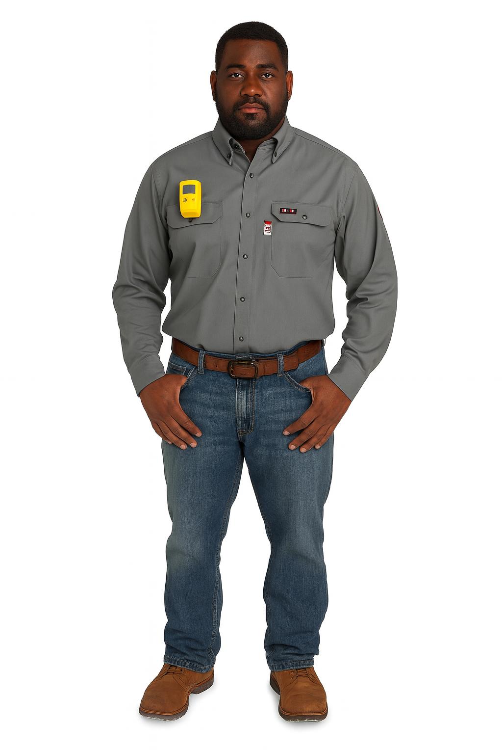 Proactive FR Solid Work Shirt -GRAY