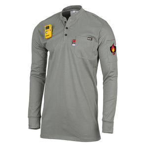 Proactive FR Pullover Henley Shirt -GRAY