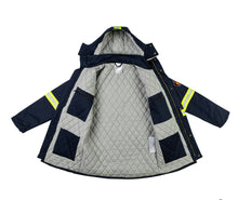 Load image into Gallery viewer, Proactive FR Flame Resistant Hi Visability Insulated Parka Jacket -NAVY
