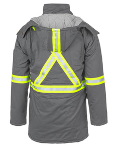 Proactive FR Flame Resistant Hi Visability Insulated Parka Jacket -GRAY