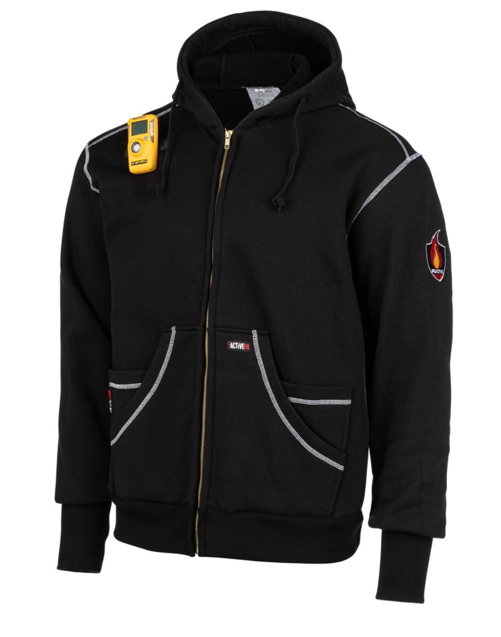 Proactive FR Zipper Front Hoodie -BLACK