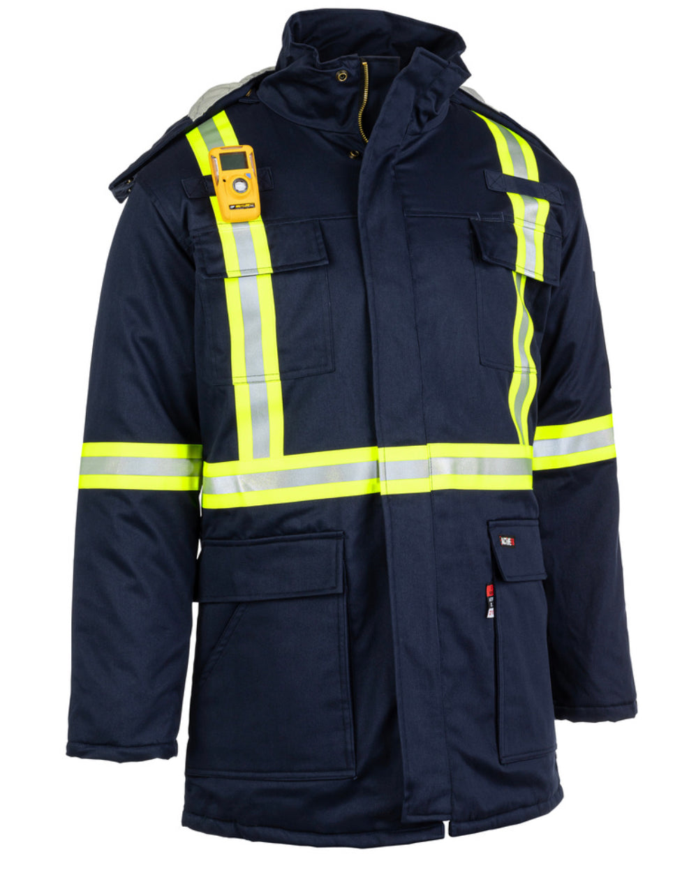 Proactive FR Flame Resistant Hi Visability Insulated Parka Jacket -NAVY