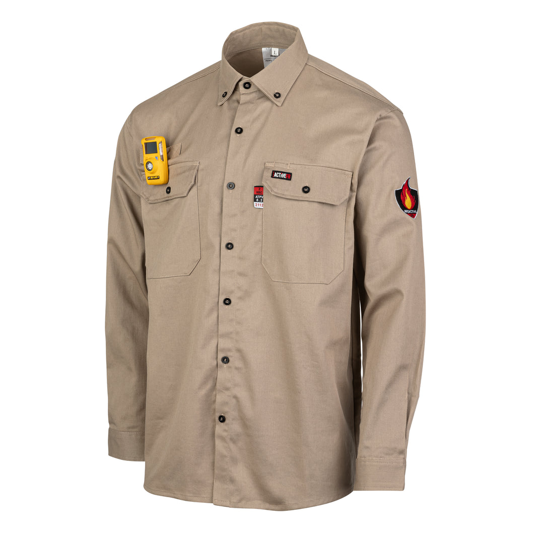 Proactive FR Solid Work Shirt -KHAKI